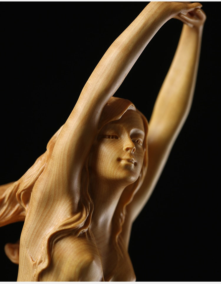 Estátua beleza feminina em madeira modernart™