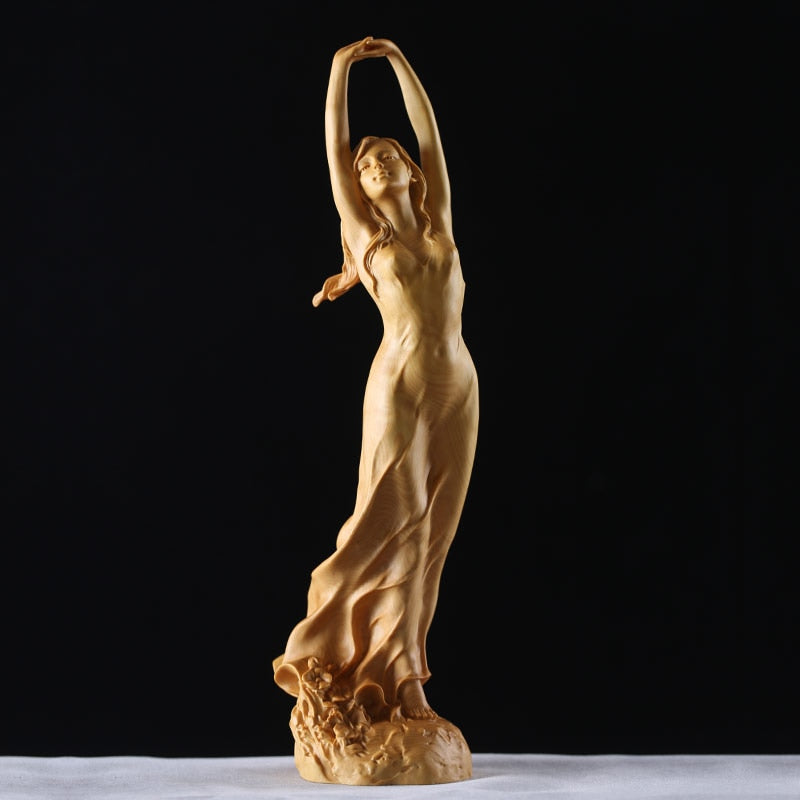 Estátua beleza feminina em madeira modernart™