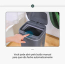 Lixeira inteligente com sensor automático smartlux™