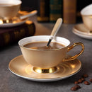 Jogo de café/chá com acabamentos banhados a ouro goldenlux™ - 6 Peças