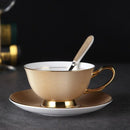 Jogo de café/chá com acabamentos banhados a ouro goldenlux™ - 6 Peças