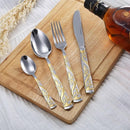 Jogo de talheres Rustic goldencut™ - 24 Peças