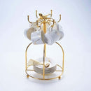 Jogo de café Marble com acabamentos banhados a ouro goldenlux™ - 6 Peças