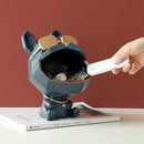 Escultura cão armazenagem resina luxodog™
