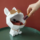 Escultura cão armazenagem resina luxodog™