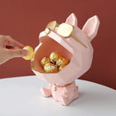 Escultura cão armazenagem resina luxodog™