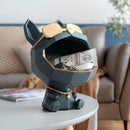 Escultura cão armazenagem resina luxodog™