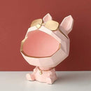 Escultura cão armazenagem resina luxodog™