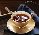 Jogo de café/chá com acabamentos banhados a ouro goldenlux™ - 6 Peças