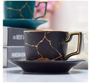 Jogo de café Marble com acabamentos banhados a ouro goldenlux™ - 6 Peças