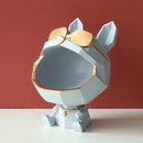 Escultura cão armazenagem resina luxodog™