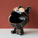 Escultura cão armazenagem resina luxodog™