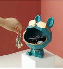 Escultura cão armazenagem resina luxodog™