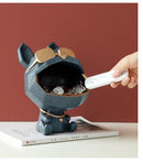 Escultura cão armazenagem resina luxodog™