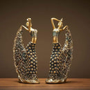 Escultura mulher pavão modernart™