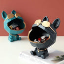 Escultura cão armazenagem resina luxodog™