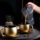Jogo de café goldenlux™ - 6 Peças de porcelana