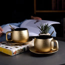 Jogo de café goldenlux™ - 6 Peças de porcelana