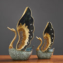 Cisne com acabamento especial em resina modernart™