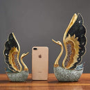 Cisne com acabamento especial em resina modernart™