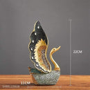 Cisne com acabamento especial em resina modernart™