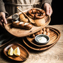 Bandeja de madeira oval retrowood™- 5 Peças