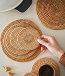 Conjunto sousplat de rattan indian™ - 6 peças