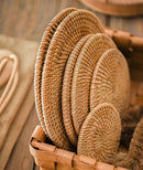 Conjunto sousplat de rattan indian™ - 6 peças