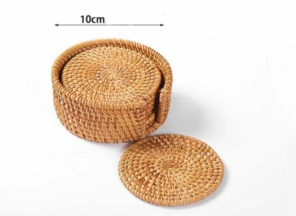 Conjunto sousplat de rattan indian™ - 6 peças